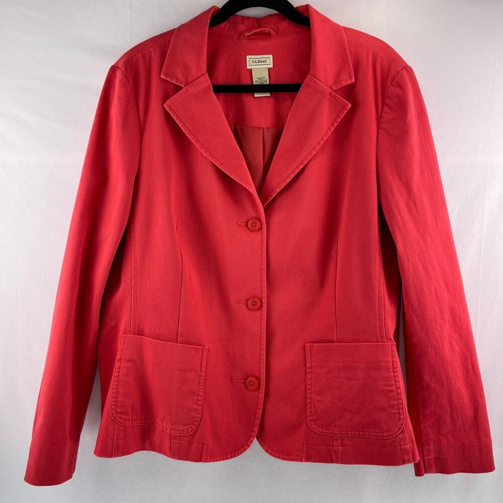 L.L. Bean Cotton Blazer Size 18P